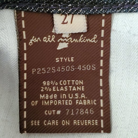 7 For All Mankind Kate w/Crystal Detail Jeans - Picture 5 of 8